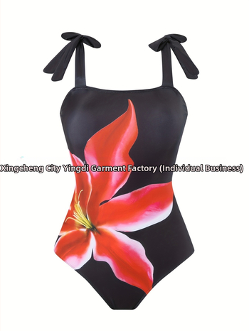 Μονόσωμο μαγιό με πλέγμα και κορδόνι, με επένδυση στήθους, χωρίς μανίκια, πολυεστέρας