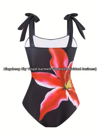 Μονόσωμο μαγιό με πλέγμα και κορδόνι, με επένδυση στήθους, χωρίς μανίκια, πολυεστέρας