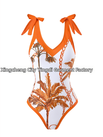 Μονόσωμος μαγιό με σεξουαλικό εκτύπωμα, επένδυση στήθους, χωρίς μεταλλική στήριξη, πολυεστέρας 90%