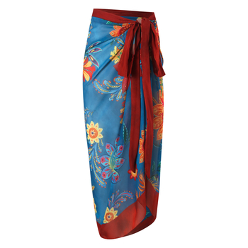 Δύο τεμάχια μαγιό με φούστα chiffon για γυναίκες – Νάιλον 80%, βάρος 340 g, επένδυση πολυεστέρα 95%, μαξιλαράκι στήθους, ανοιχτή πλάτη, σέξι σχεδίαση