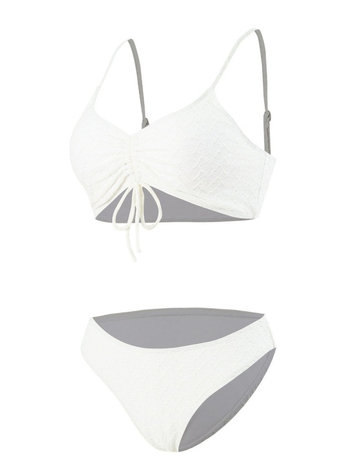 Γυναικείο μαγιό τριών μερών με επένδυση στήθους, ύφασμα πολυεστέρα-σπάντεξ 82% σπάντεξ, επικάλυψη 18% πολυεστέρα-σπάντεξ; μοτίβο σταθερό, συντηρητικό στυλ, κατάλληλο για κολύμβηση