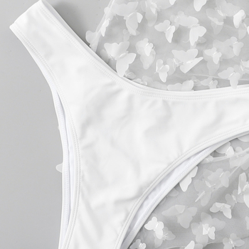 Σετ μπικίνι τριών τεμαχίων με δαντέλα και κορδόνια, με μαξιλαράκια στήθους, ύφασμα πολυεστέρα 82% και ελαστάν 18%, βάρος υφάσματος 220 g, κατάλληλο για κολύμβηση και παραλία