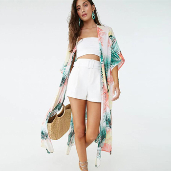 Γυναικείος καρντιγκάν καλύψεως παραλίας, ύφασμα από συνθετικό βαμβάκι, 90% περιεκτικότητα σε βαμβάκι, βάρος 230 g, βαμβακερή επένδυση (κατάλληλο για κολύμβηση και υδάτινες δραστηριότητες)
