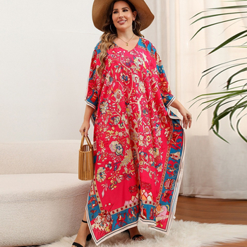 DM618 Rochie de plajă acoperitoare, imprimeu, poliester; căptușeală poliester; conținut țesătură 99% poliester; greutate 280 g/m2; potrivită pentru înot și plajă