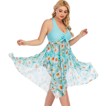 Sea Grove γυναικείο μπικίνι με φούστα, φρέσκου σχεδιασμού, 85% πολυεστέρας με επένδυση από 15% σπάντεξ, βάρος υφάσματος 380 g/m², επένδυση στήθους, χωρίς μεταλλική υποστήριξη