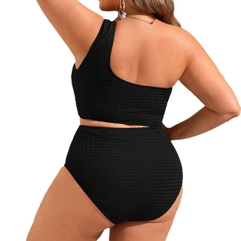 Γυναικείος ολόσωμος μαγιό με έναν ώμο και διάτρητες λεπτομέρειες, σέξι με ψηλή μέση και ανοιχτή πλάτη. Υλικό: πολυεστέρας/νάιλον με 18% σπάντεξ, επένδυση πολυεστέρα, 200 g