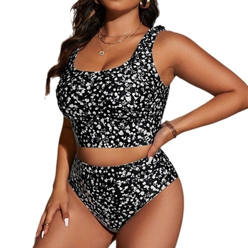 Γυναικείο μαγιό με ψηλή μέση, χωρίς μανίκια, ανοιχτή πλάτη, με επένδυση στήθους και επένδυση από πολυεστέρα