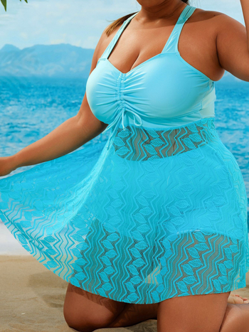 Μονόσωμο μαγιό, μονόχρωμο σχέδιο, επένδυση στο στήθος, ύφασμα πολυεστέρα, χωρίς μεταλλική στήριξη