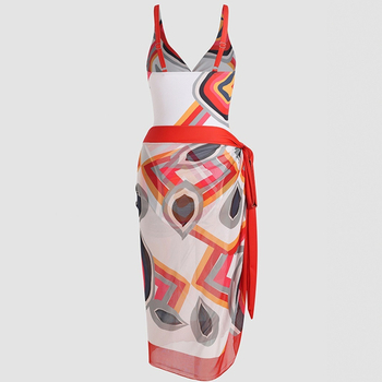 Γυναικείο ολόσωμο μαγιό χωρίς μανίκια με ενσωματωμένη επένδυση στήθους, μικρό και φρέσκο μοτίβο, ύφασμα πολυεστερικό με ψηφιακή εκτύπωση και επένδυση από 18% σπάντεξ