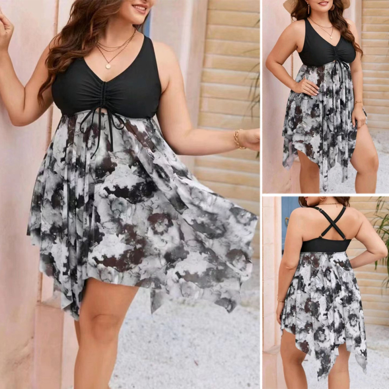 Costum de baie întreg cu imprimeu leopard, material Nylon-Spandex 82%, cu burete pentru bust, elasticitate înaltă, căptușeală poliester cu 80% Spandex