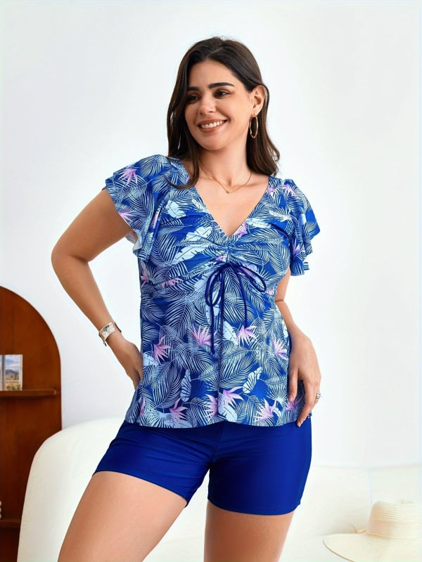 Sea Miracle costum de baie din două piese, imprimare digitală, pentru femei, fără suport metalic, cu pernă pentru bust, 75% nailon, căptușeală 25%, 250 g