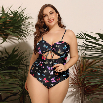 Virágmintás egyrészes fürdőruha, magas rugalmasság és tartós poliészter anyag, felnőtt nőknek