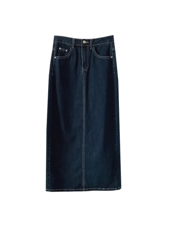 Φούστα A-line με υψηλή μέση, μεσαίο μήκος, PVC ύφασμα, μεσαία ελαστικότητα