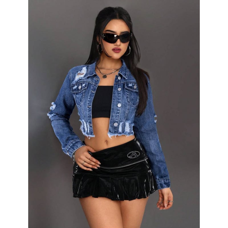 Дънково късо яке – подплатено флис, полиестрова смес, четири сезона, свободен силует, мъже