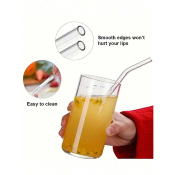 Stikliniai daugkartinio naudojimo šiaudeliai su valymo šepetėliu, Naujojo Kinų stiliaus (prekės kodas sh72757000)