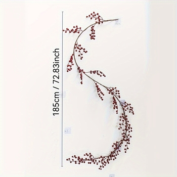 Изкуствен гирлянд с плодчета, пластмасов, инжекционно формован, за домашен декор и реквизит за снимки