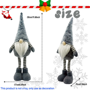 Rudolph Kalėdinė stovinti lėlė staliniam dekoravimui; medžiagos: poliesteris, akrilas, nepluošto audinys; Kalėdinė dekoracija; IP neautorizuotas