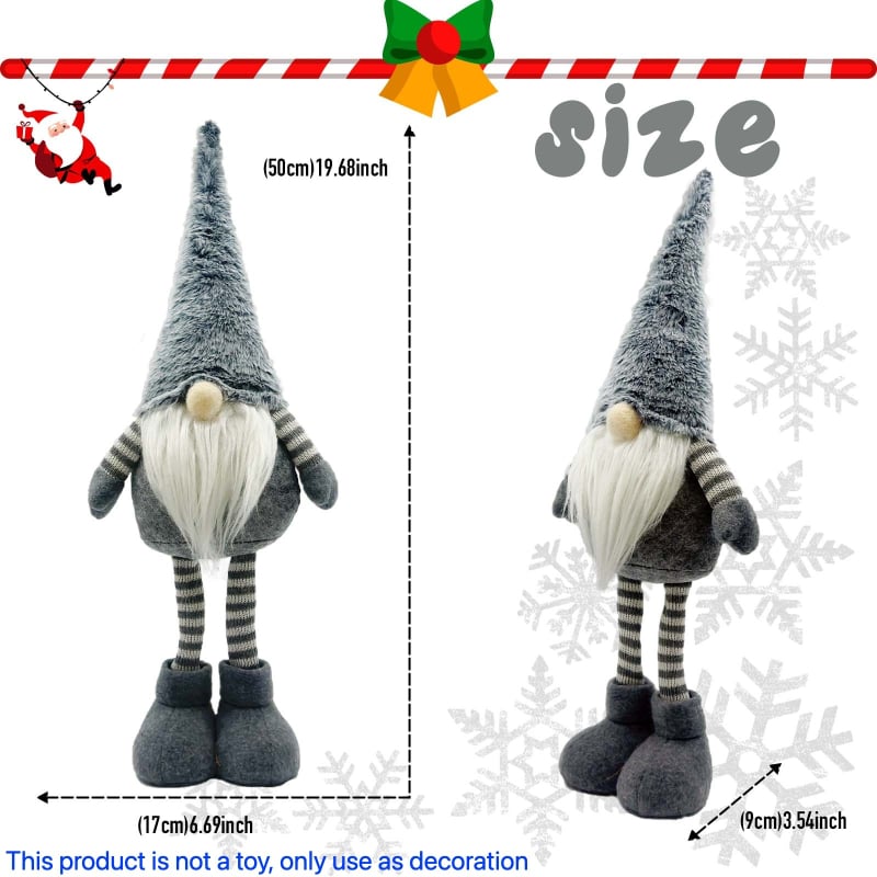 Rudolph Kalėdinė stovinti lėlė staliniam dekoravimui; medžiagos: poliesteris, akrilas, nepluošto audinys; Kalėdinė dekoracija; IP neautorizuotas