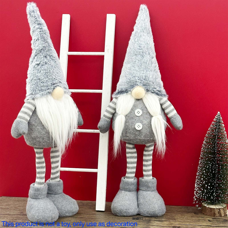 Rudolph Kalėdinė stovinti lėlė staliniam dekoravimui; medžiagos: poliesteris, akrilas, nepluošto audinys; Kalėdinė dekoracija; IP neautorizuotas