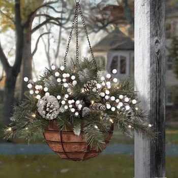 Светлинни низове за коледно дърво със шишарки, PVC материал, ръчна изработка, модел 3283093, подходящи за сватби, външни пространства, фотопреквизити и домашна украса