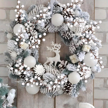 Светлинни низове за коледно дърво със шишарки, PVC материал, ръчна изработка, модел 3283093, подходящи за сватби, външни пространства, фотопреквизити и домашна украса