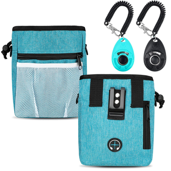 Šunų maisto ir skanėstų maišelis, su dideliu talpa, atskiras skyrius šiukšlėms, iš Oxford audinio