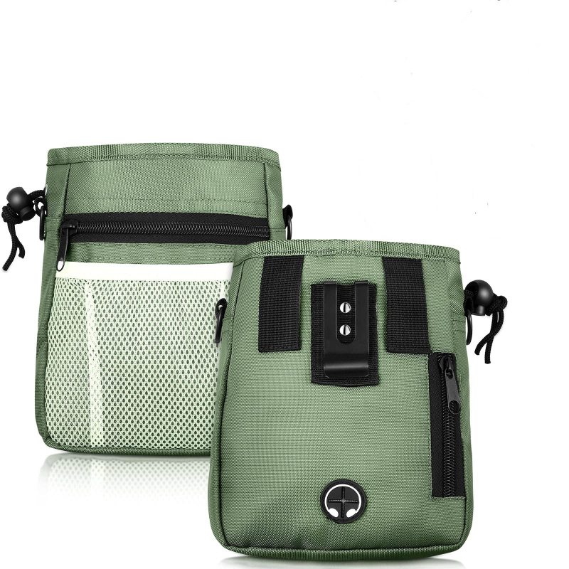 Šunų maisto ir skanėstų maišelis, su dideliu talpa, atskiras skyrius šiukšlėms, iš Oxford audinio