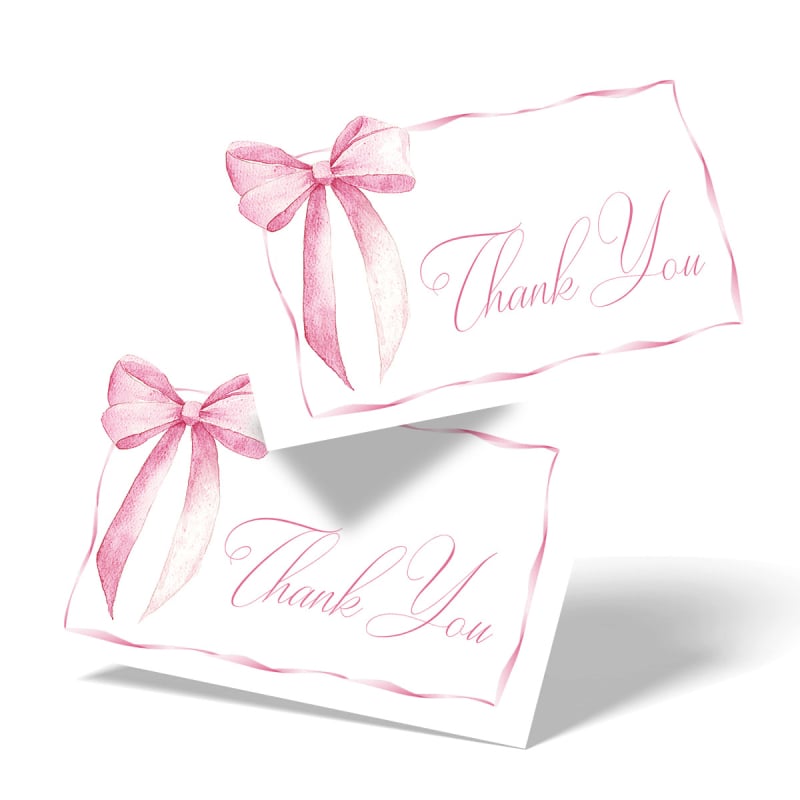 Card de mulțumire, pachet de 50 coli, imprimare, stil simplu și modern