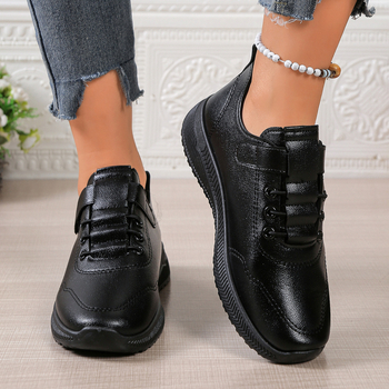 Moterų odiniai darbo batai - priekinis raištis, lengvi, atsparūs vandeniui, neslystantys, Vibram Rubber padai