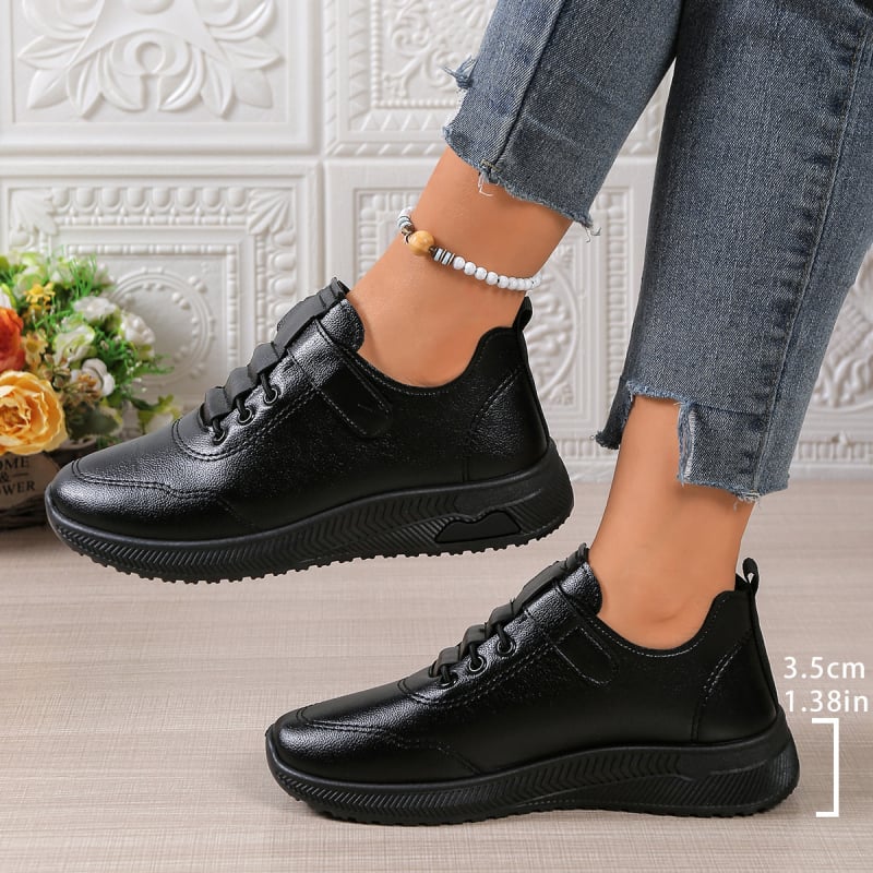 Moterų odiniai darbo batai - priekinis raištis, lengvi, atsparūs vandeniui, neslystantys, Vibram Rubber padai