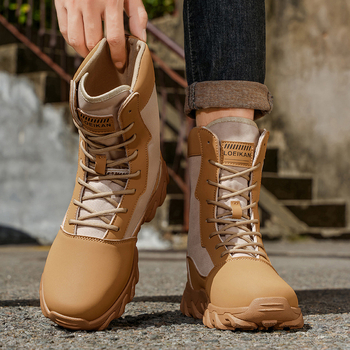 Vyriski Martin batai su aukštu kaklu, PU viršutė, tinklelinė vidinė dalis, EVA įdėklas, anti-slydimo padas (Ruduo–Žiema 2025)