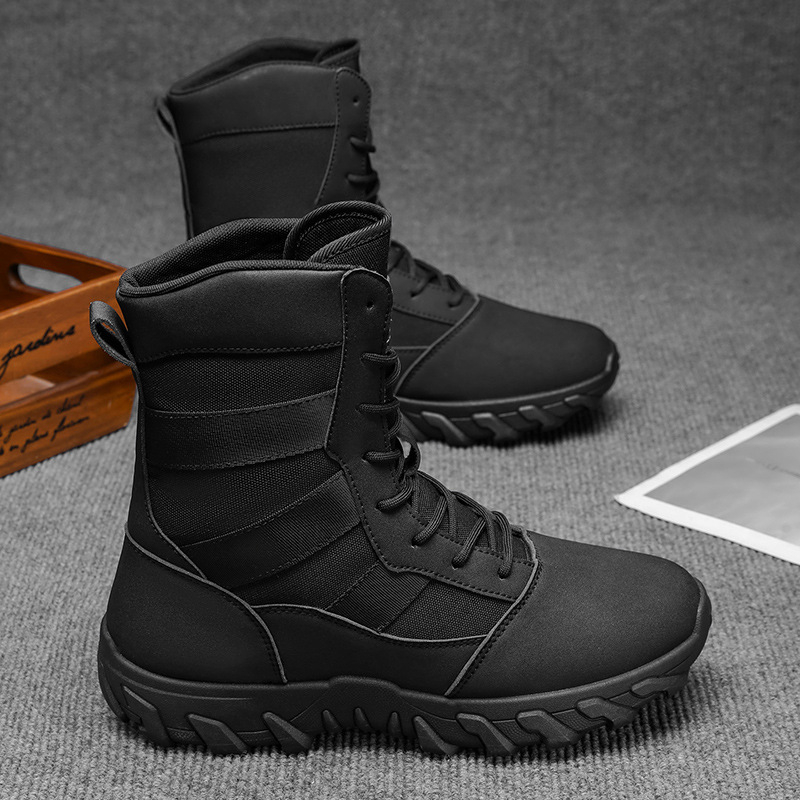 Vyriski Martin batai su aukštu kaklu, PU viršutė, tinklelinė vidinė dalis, EVA įdėklas, anti-slydimo padas (Ruduo–Žiema 2025)