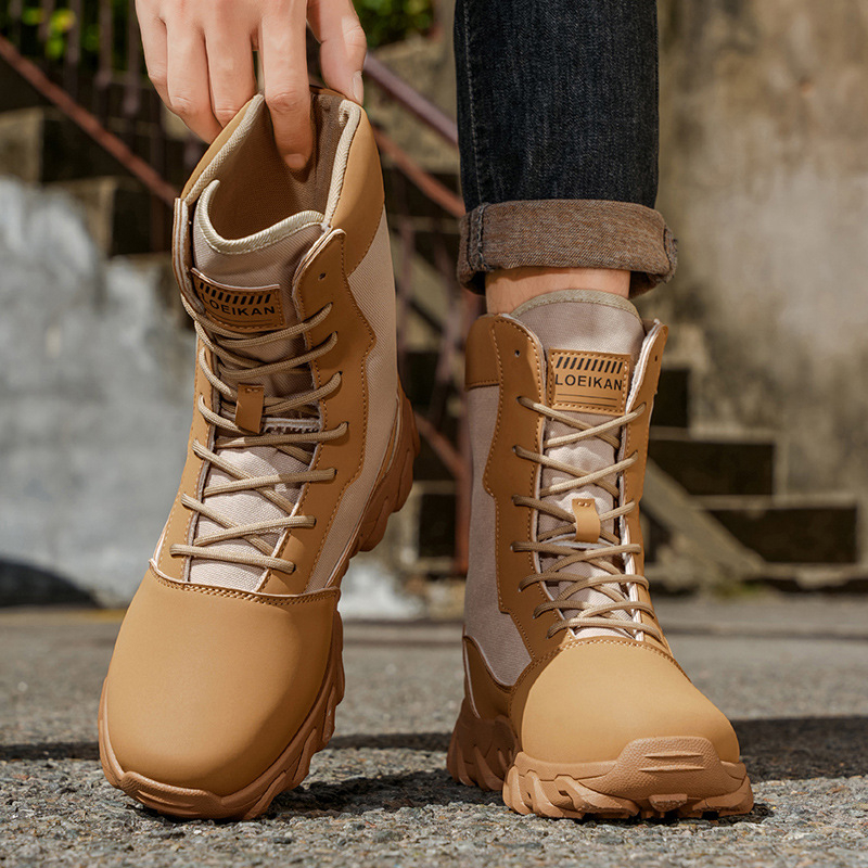 Vyriski Martin batai su aukštu kaklu, PU viršutė, tinklelinė vidinė dalis, EVA įdėklas, anti-slydimo padas (Ruduo–Žiema 2025)