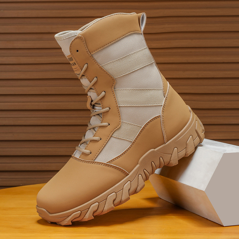 Vyriski Martin batai su aukštu kaklu, PU viršutė, tinklelinė vidinė dalis, EVA įdėklas, anti-slydimo padas (Ruduo–Žiema 2025)