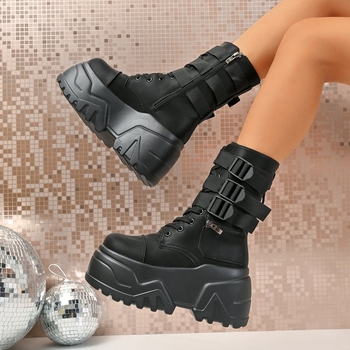 Vyriniai Martin batai su PU viršutine dalimi, gumine padas, priekinis raištis, žemas kulkšnies aukštis