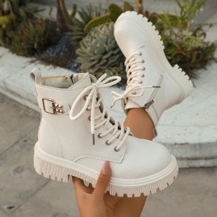 Martin batai su medvilnine įdėja, viršus iš sintetinės odos, žemas kulno aukštis, priekiniai raišteliai, žiemai, kulnas virš 8 cm