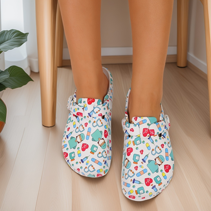 Sieviešu audekla kurpes ar animēta zīmējuma rakstu, vieglas, sporta stils, smaku izturīgas