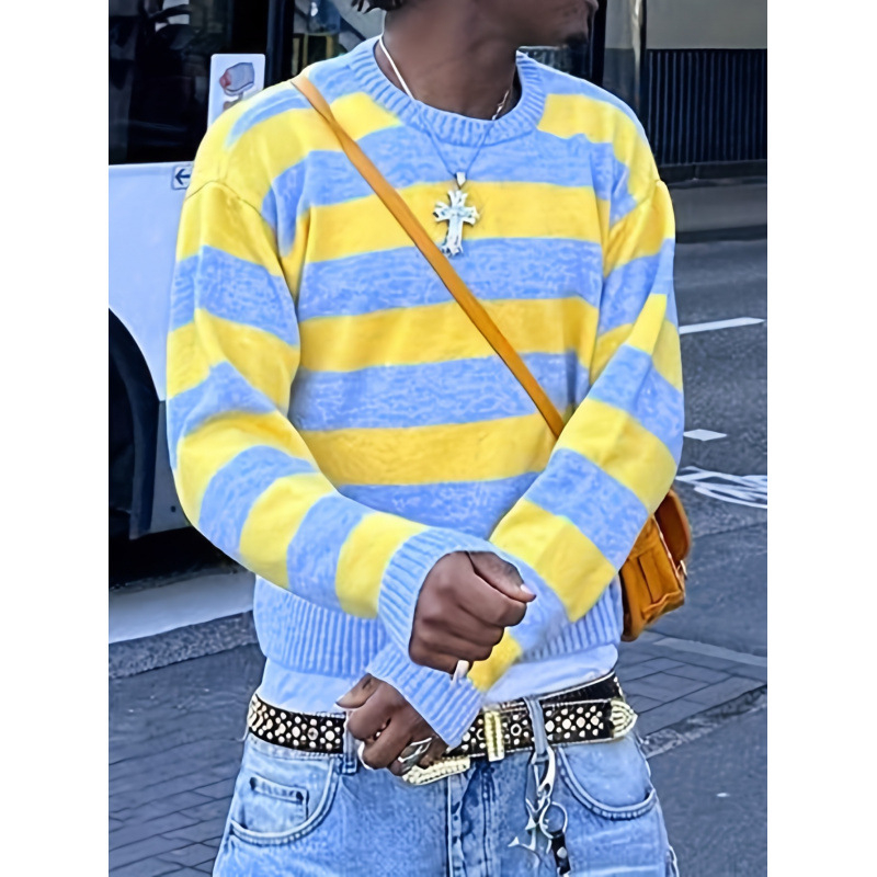 Pulover tricot Batwing cu mâneci, guler de cămașă, țesătură Chenille, fibră Vinylon, model încrustat