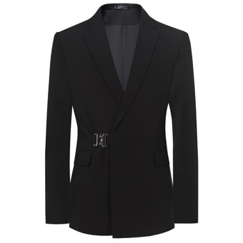 Ανδρικό casual κοστούμι, Slim Fit, μονόμπροστο με ένα κουμπί, Corduroy ύφασμα με λινό, Άνοιξη 2025