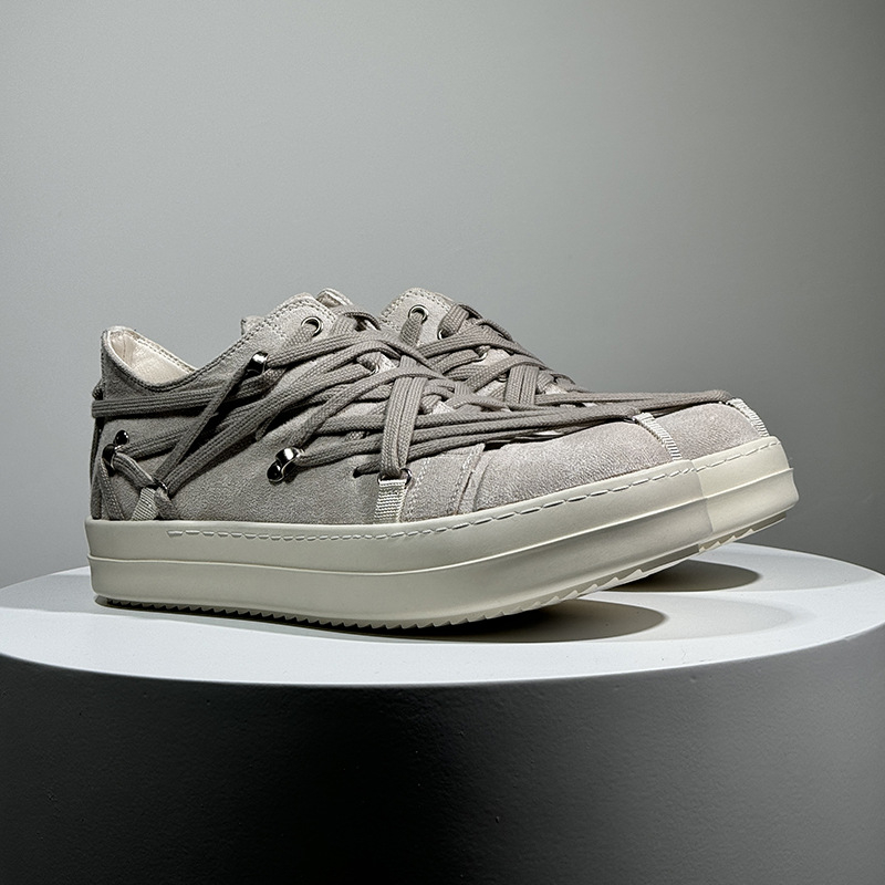 Pantofi sport platformă unisex, talpă din cauciuc, partea superioară din microfibră, vârf rotund, talpă antiaderentă, lansare toamnă 2025