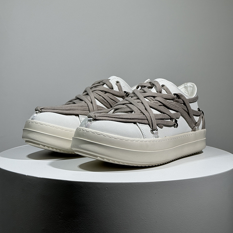 Pantofi sport platformă unisex, talpă din cauciuc, partea superioară din microfibră, vârf rotund, talpă antiaderentă, lansare toamnă 2025