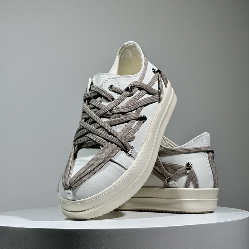 Pantofi sport platformă unisex, talpă din cauciuc, partea superioară din microfibră, vârf rotund, talpă antiaderentă, lansare toamnă 2025