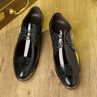 Ανδρικά παπούτσια γραφείου με PU επάνω μέρος, καουτσούκ σόλα, μυτερός, Slip-On, χαμηλό ύψος