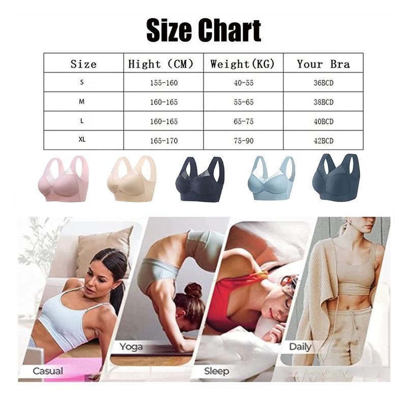 Σετ 5 σουτιέν από βαμβάκι με μαλακό μεταλλικό δαχτυλίδι και βαμβακερή επένδυση