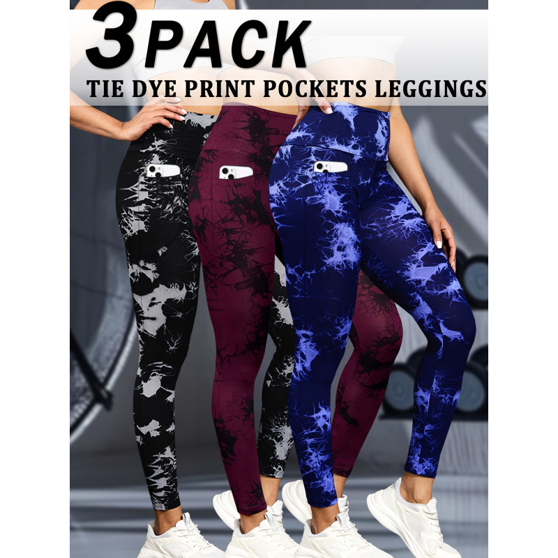 Set pantaloni yoga pentru femei, talie înaltă, controlul abdomenului, croială strânsă