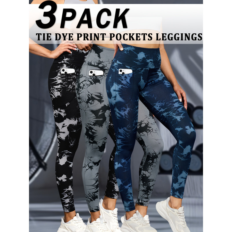 Set pantaloni yoga pentru femei, talie înaltă, controlul abdomenului, croială strânsă