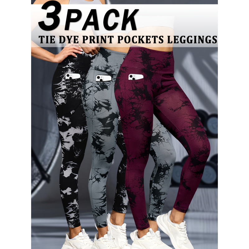 Set pantaloni yoga pentru femei, talie înaltă, controlul abdomenului, croială strânsă