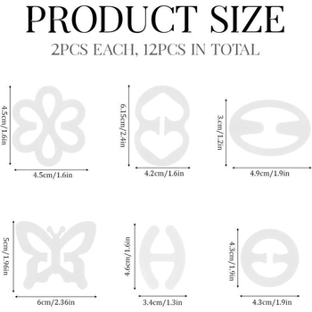 Klipovi za naramenice grudnjaka Racerback, 12 kom, protuklizni, netkano vlakno, zgusnuto, Kod proizvoda jd1731353648157725074, Porijeklo: Kina