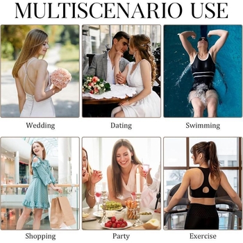 Klipovi za naramenice grudnjaka Racerback, 12 kom, protuklizni, netkano vlakno, zgusnuto, Kod proizvoda jd1731353648157725074, Porijeklo: Kina