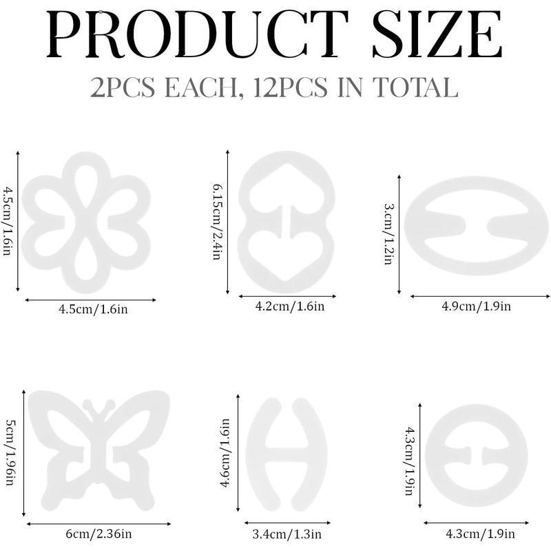 Klipovi za naramenice grudnjaka Racerback, 12 kom, protuklizni, netkano vlakno, zgusnuto, Kod proizvoda jd1731353648157725074, Porijeklo: Kina